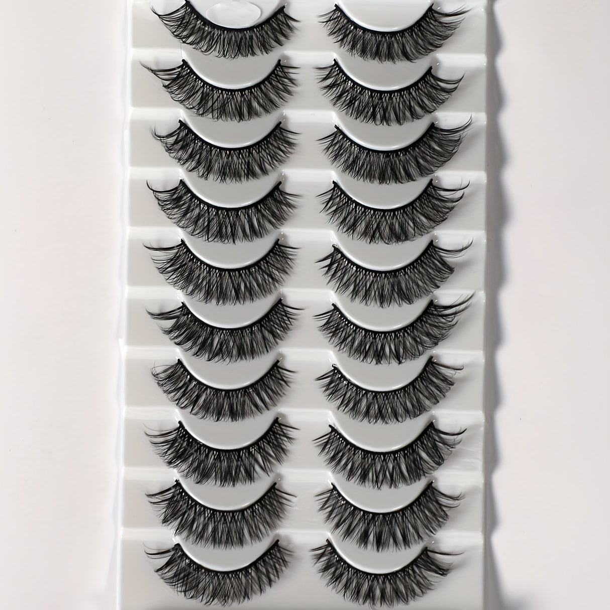 10 Pairs Fluffy Style False Eyelashes Natural Thick Soft False Eyelashes