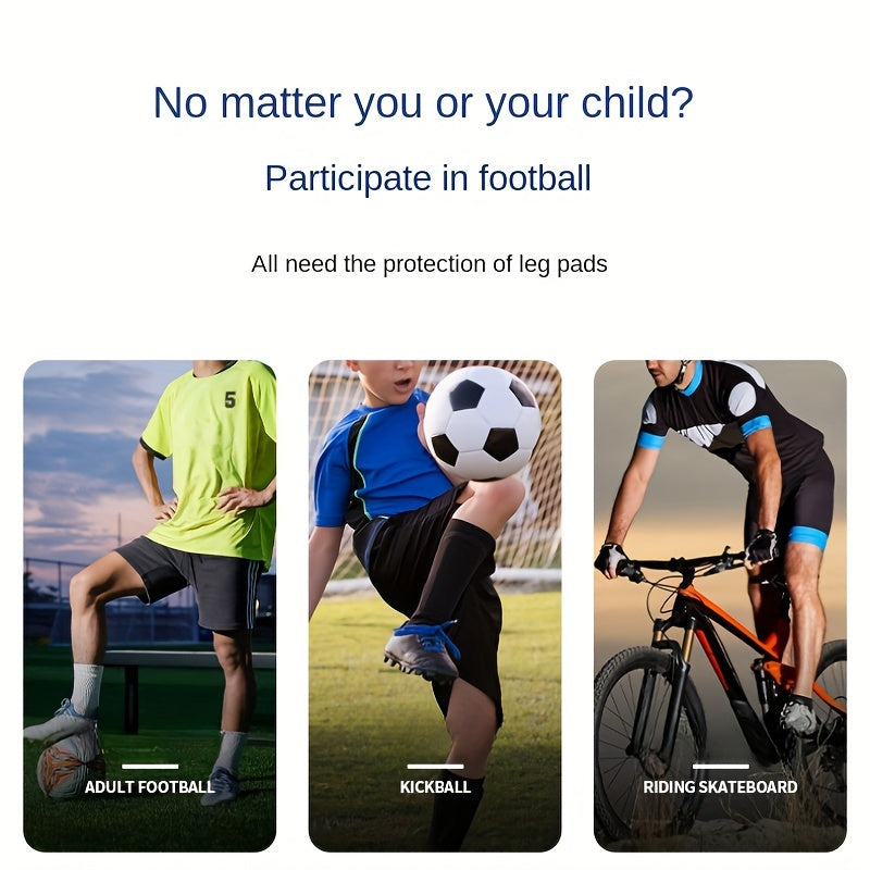 Soccer Leg Pads Knee Shin Guards Football Protective Gear Vent Soft Rubber