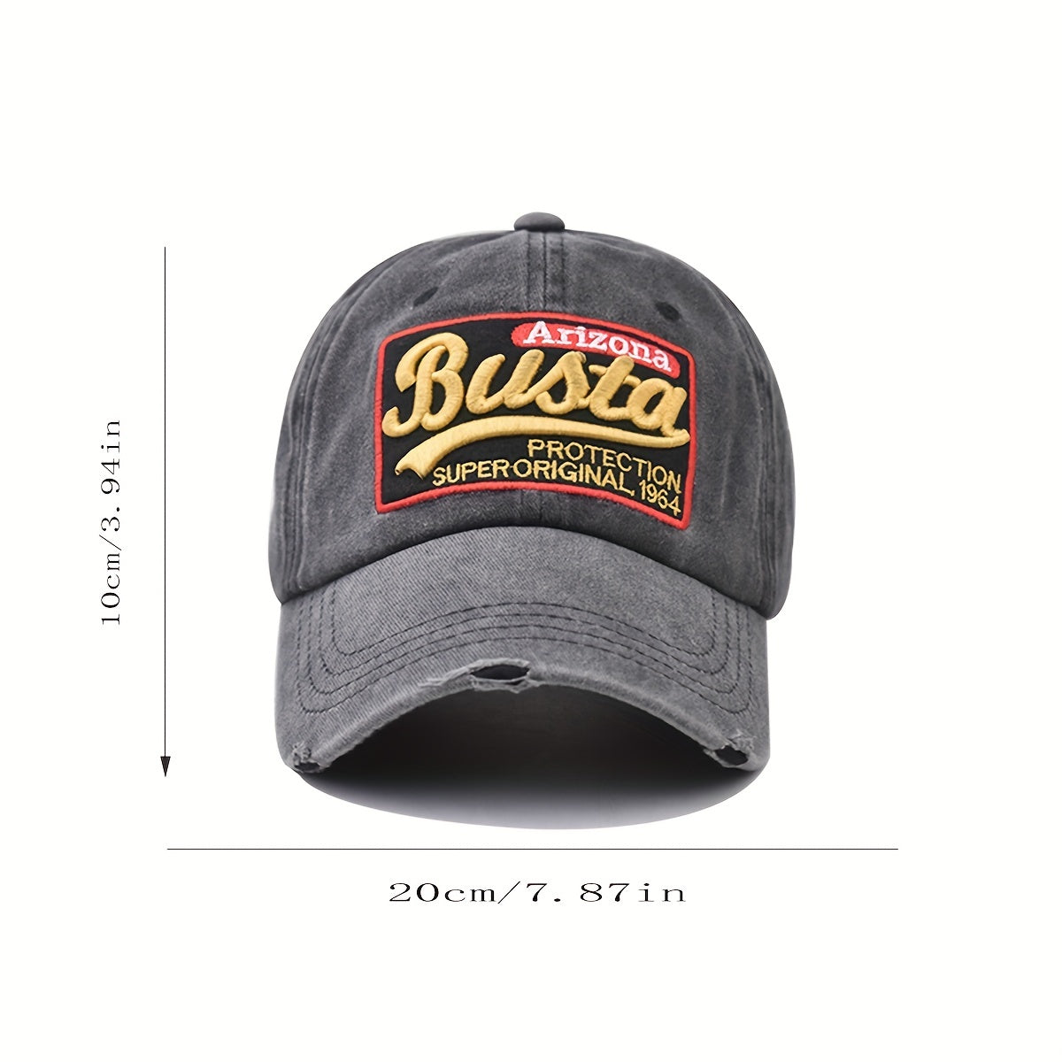 Large Letter Busta Embroidered Sunscreen Baseball Cap