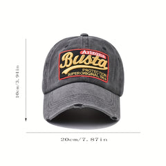 Large Letter Busta Embroidered Sunscreen Baseball Cap