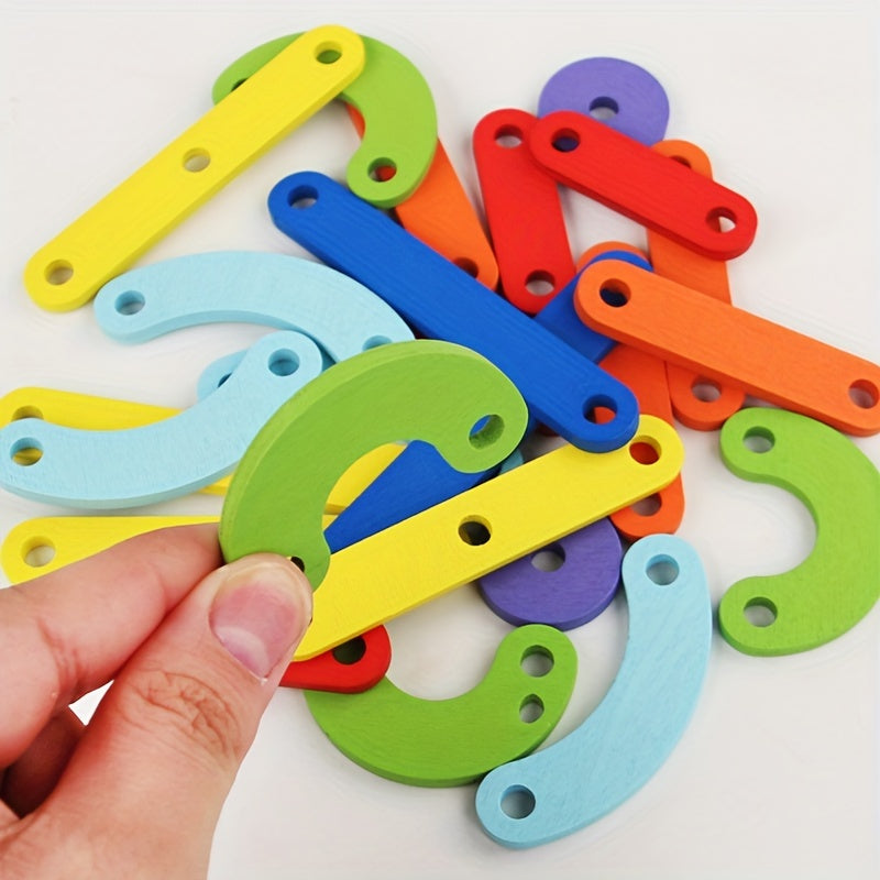 Alphabet & Number Building Blocks Toy Set