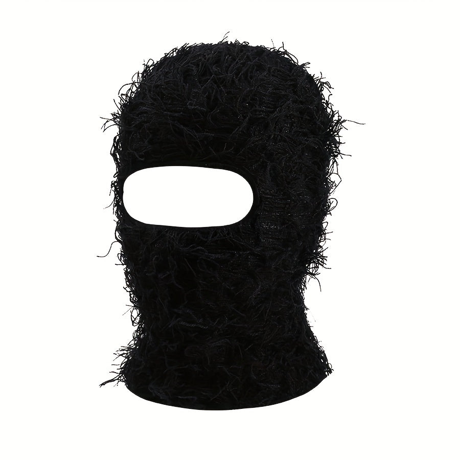 Tie Dye Block Hip Hop Knit Balaclava