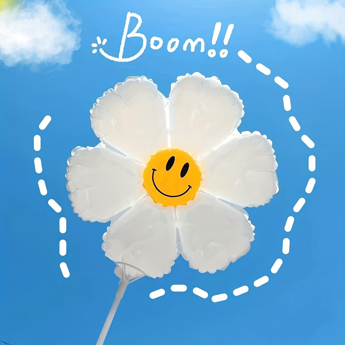 10pcs Daisy Aluminum Balloon Baby Birthday Photo Props