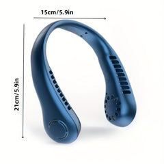 Portable USB Charging Neck Fan Adjustable Neck Width 3-Speed Strong Wind