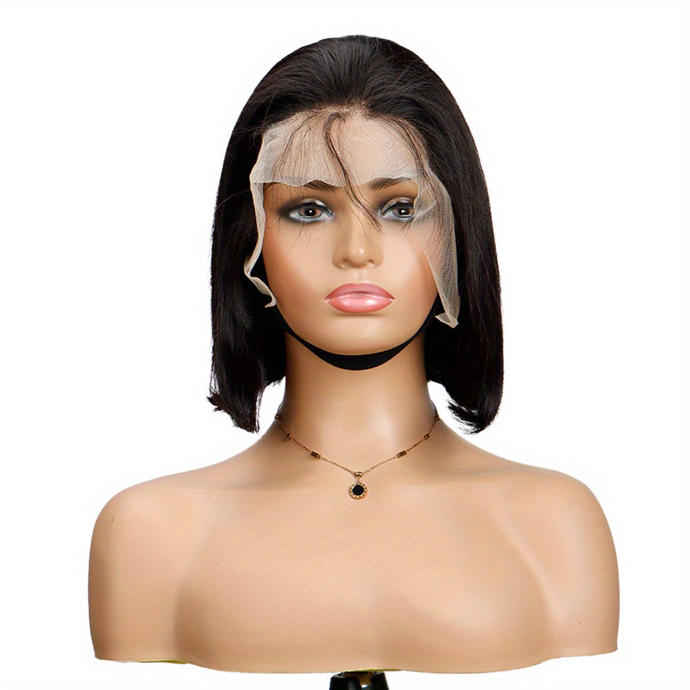 Short Bob Straight Human Hair Wigs 13x4 Lace Front Wigs For Woman