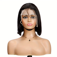 Short Bob Straight Human Hair Wigs 13x4 Lace Front Wigs For Woman