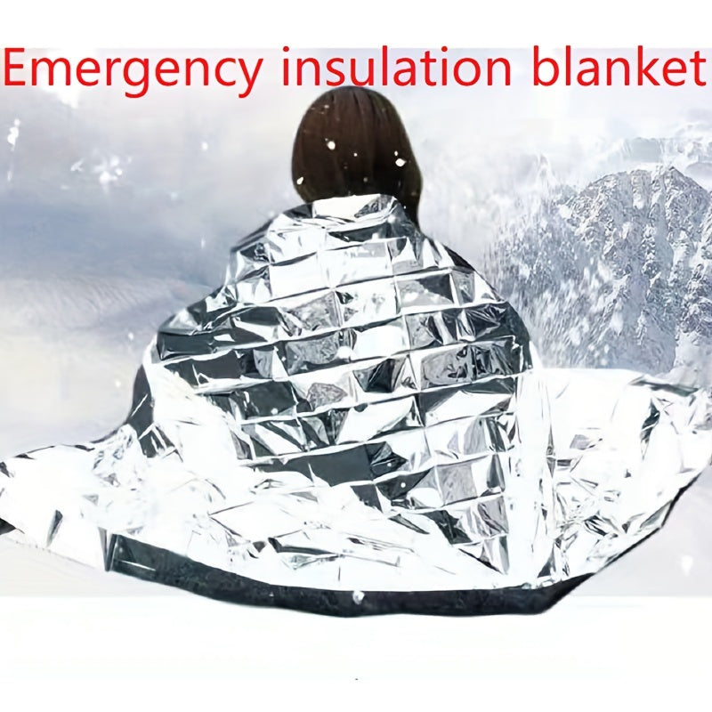 Outdoor Winter Emergency Insulation Blanket Double sided Silvery