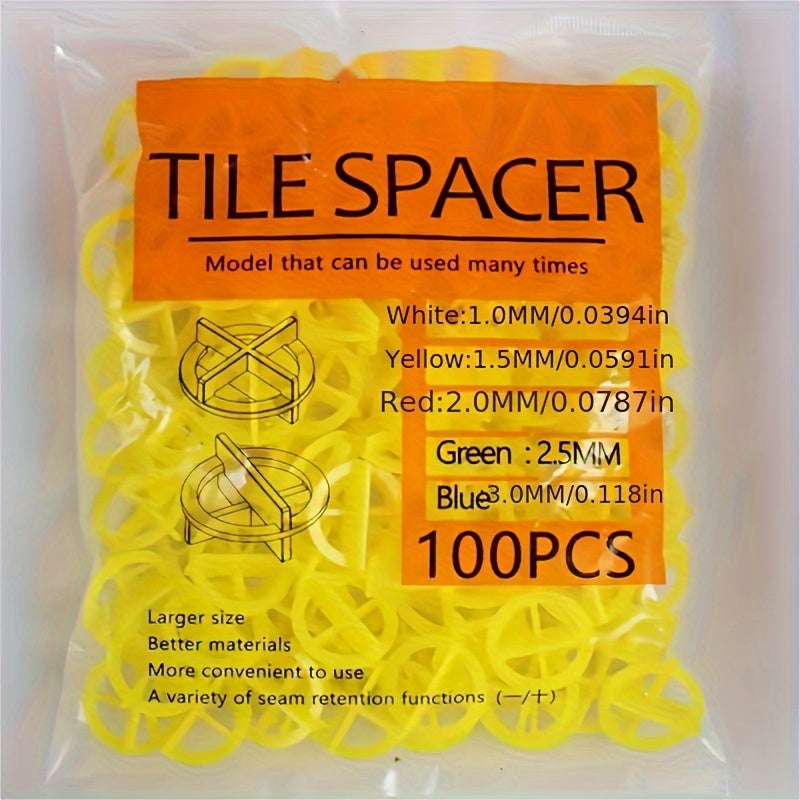 100pcs Reusable Ceramic Tile Leveler Clamp Type Leveling System