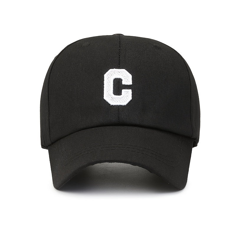Men's Letter Embroidered Cotton Baseball Cap