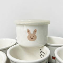 Ceramic Sealed Baby Food Bowl - Portion Control Bowl