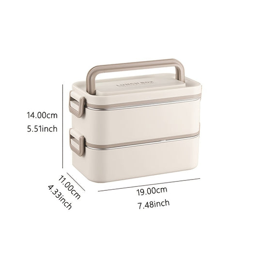 304 Stainless Steel Lunch Box Double layer Insulated Leakproof Food Container