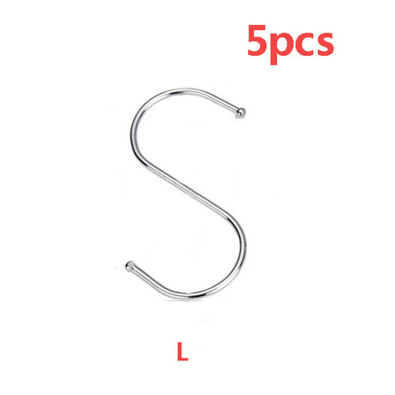 Stainless Steel S Hook Hanger Bathroom Bedroom Accessories