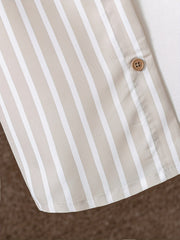 2pcs Boys Casual Stripe Shirt & Shorts Set Summer Kids Clothing