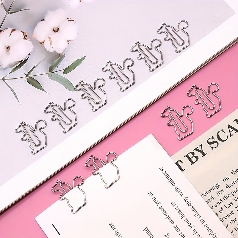 10pcs Kangaroo Paper Clip Special Shaped Creative Pin