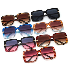 90s Rectangular Narrow Vintage Sunglasses For Women Thick Hip Hop Glasses