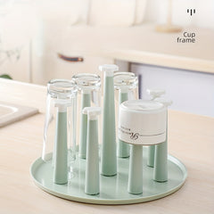 Dust-proof Cup Holder Water Cup Drain Rack Tea Glass Hanging Rack