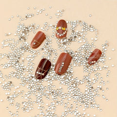 400 pcs Clear Diamond Rhinestones for Nail Art and Crafts