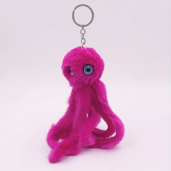 Octopus Keychain Plush Toy Bag Pendant Women's Shoulder Bag Accessory