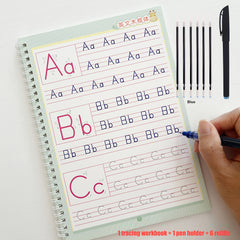 Adult Handwriting Practice Workbook Cursive & Print Tracing with Pen