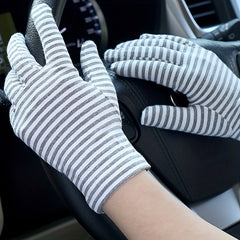 Cotton Sunscreen Gloves for Women and Men - Breathable and Stylish