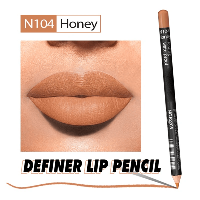 Long Lasting Lip Liner Pen with Smudge Proof Formula - Nude Shades