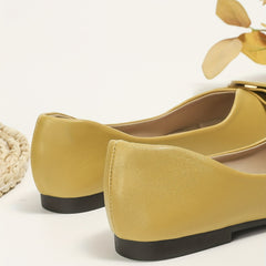 Women's Pointed Toe Flats Soft Sole Solid Slip On Shoes