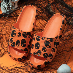 Men's Halloween Theme Slides Non Slip Slippers Open Toe Shoes