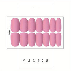 Retro Nail Polish Strips Self-Adhesive Gel Nail Wraps