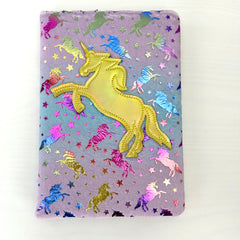 Unicorn Plush Diary Blank Journal Glitter Cover School Creative Expression