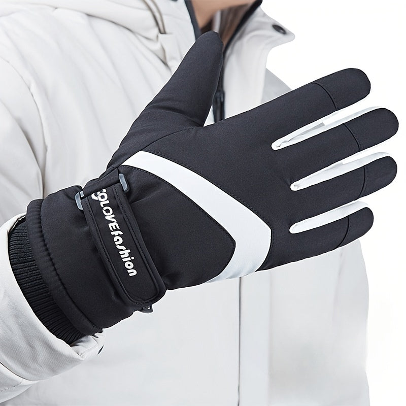 Thickened Warm Skiing Gloves Waterproof Touch Screen Winter Snow Gloves