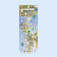 1pc PET Flash Film Gukat Stickers 6 7In 2 8In Cartoon Decoration Stick