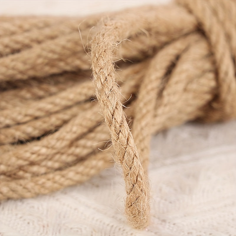 10m Jute Hemp Rope for DIY Crafts and Wall Hangings