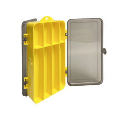 Yellow Tool Box Parts Organizer Plastic Screw Storage Electronic Accessories Box