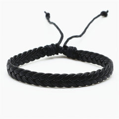 Coffee Leather Bracelet Men's Jewelry