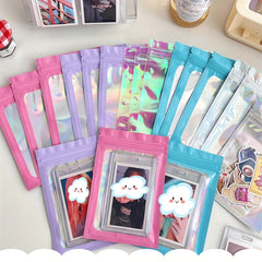 10pcs Holographic Resealable Bags for Small Business Supplies