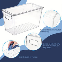 Clear Plastic Storage Box With Lids Kitchen Organizer