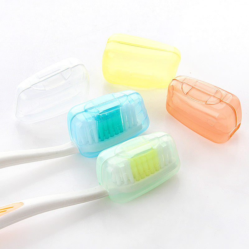 5pcs Toothbrush Cover Travel Portable Toothbrush Head Covers Case Holder Clip