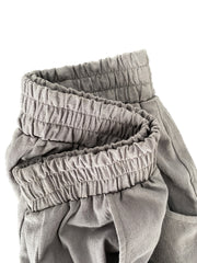  Solid High Rise Loose Fit Trousers With Pockets