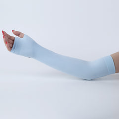 Breathable Summer Fingerless Gloves UV Protection Arm Sleeves