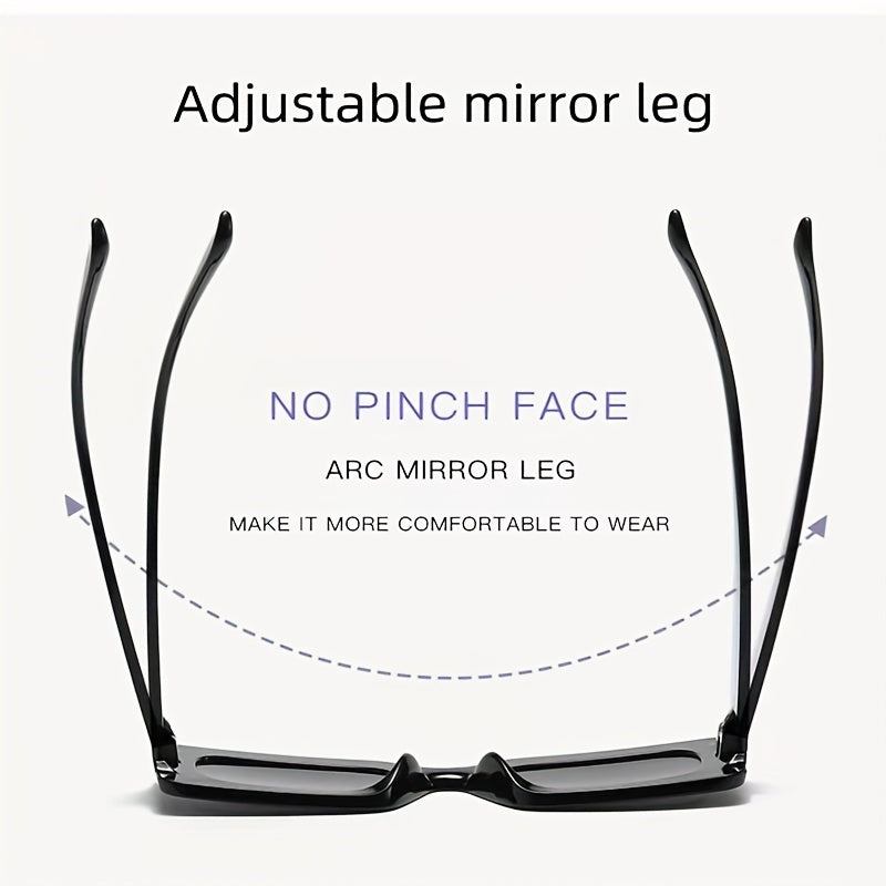 Men's Rectangle Anti Light Sunglasses for Casual Wear