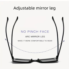Men's Rectangle Anti Light Sunglasses for Casual Wear