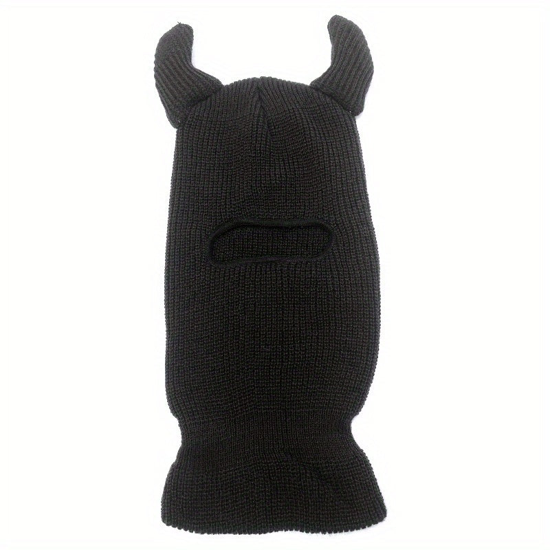 Monster Ears Ski Mask Balaclava Y2K Knit Hat