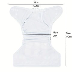 Washable Diaper Waterproof Cover Reusable Cloth Nappies for 3-15kg