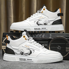 Men's Tide Print Lace Up Sneakers in Assorted Colors