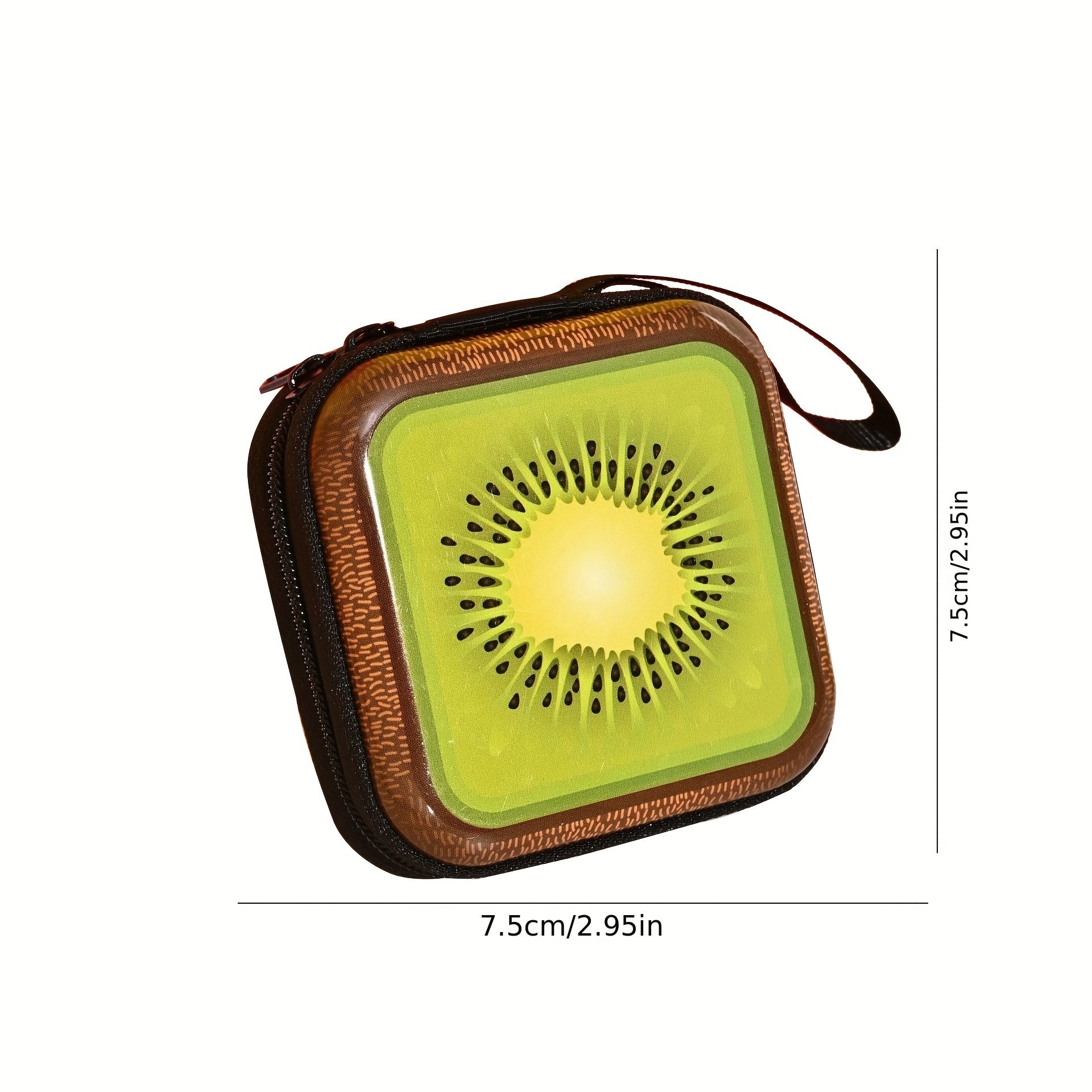 Orange Printed Cable Storage Bag