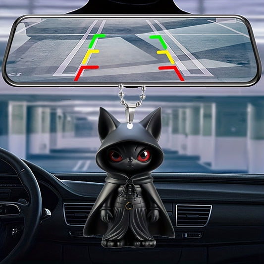 Cartoon Cat Acrylic Pendant Car Mirror Decoration Bag Keychain Christmas Jewelry