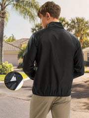 Men's Lightweight Windproof Sports Jacket Sun Protection UV Coat