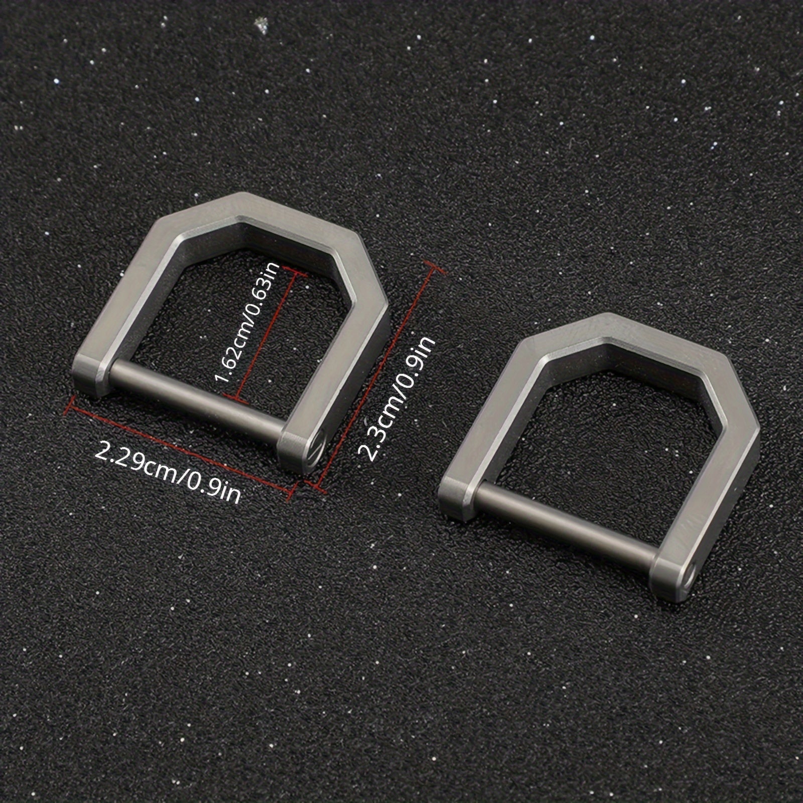Titanium Alloy Key Ring D-Ring Keychain