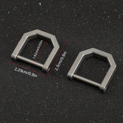 Titanium Alloy Key Ring D-Ring Keychain