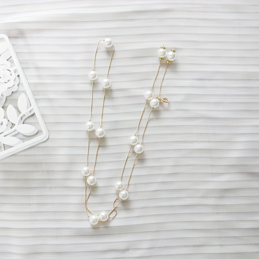 Faux Pearl Curtain Tieback for Home Hotel Dormitory